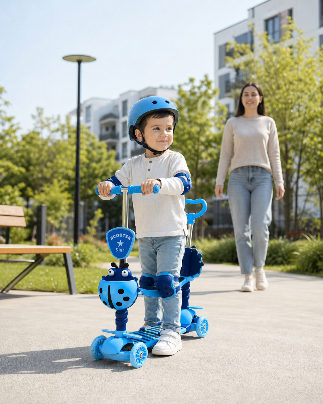 Trotinetă pentru Copii – Pliabilă & Stabilă