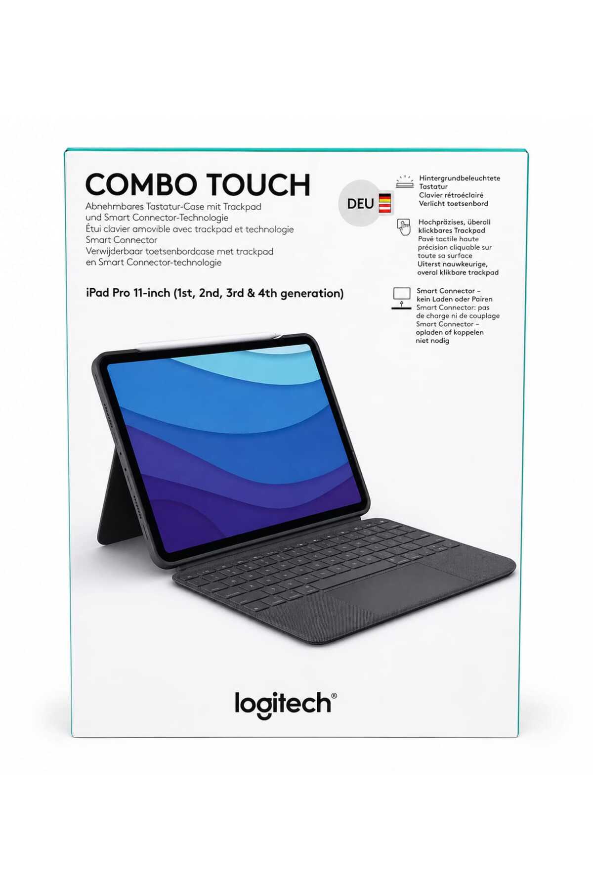 Tastatură cu Husă și Trackpad Pentru IPad Pro 11