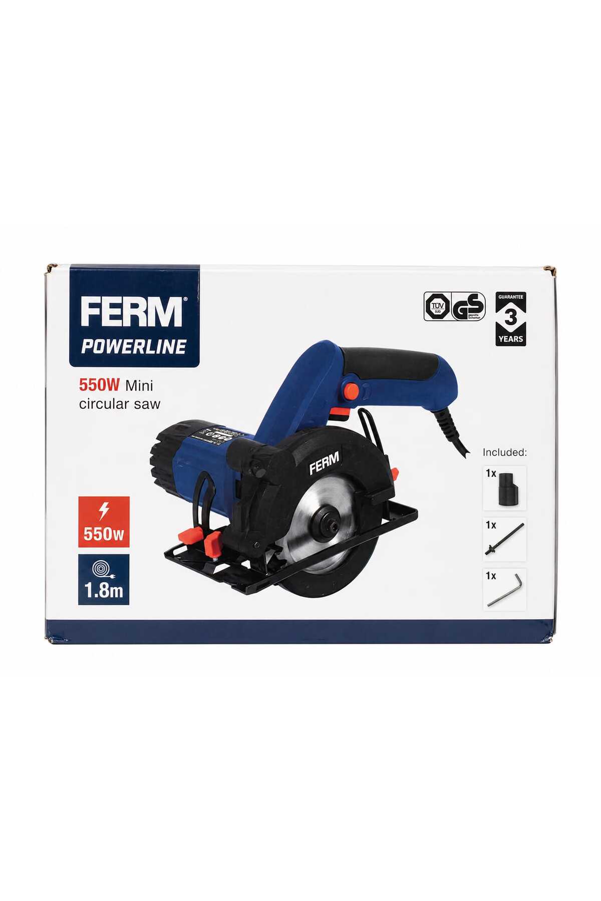 Ferăstrău Circular Compact FERM Powerline 550W Mini Circular Saw