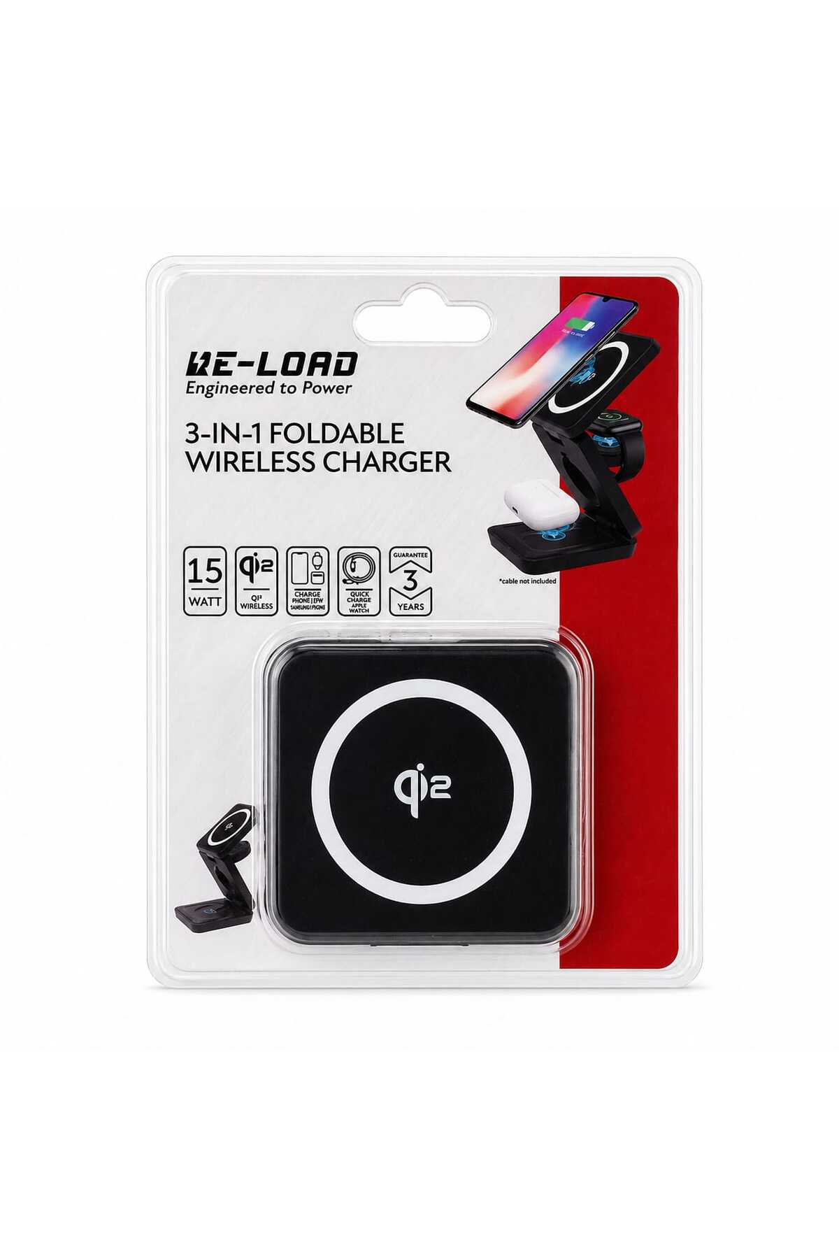 Încărcător Wireless 3 în 1 Pliabil