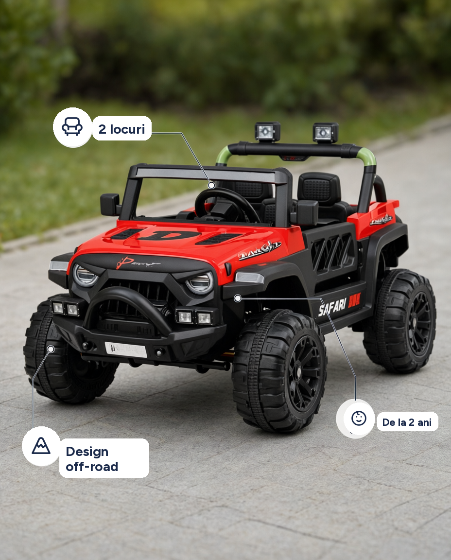 Mașinuță electrică UTV off-road pentru copii, 2 locuri