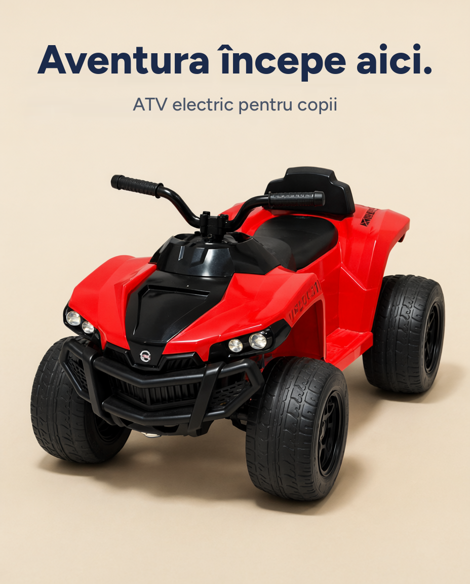ATV electric pentru copii, design sport