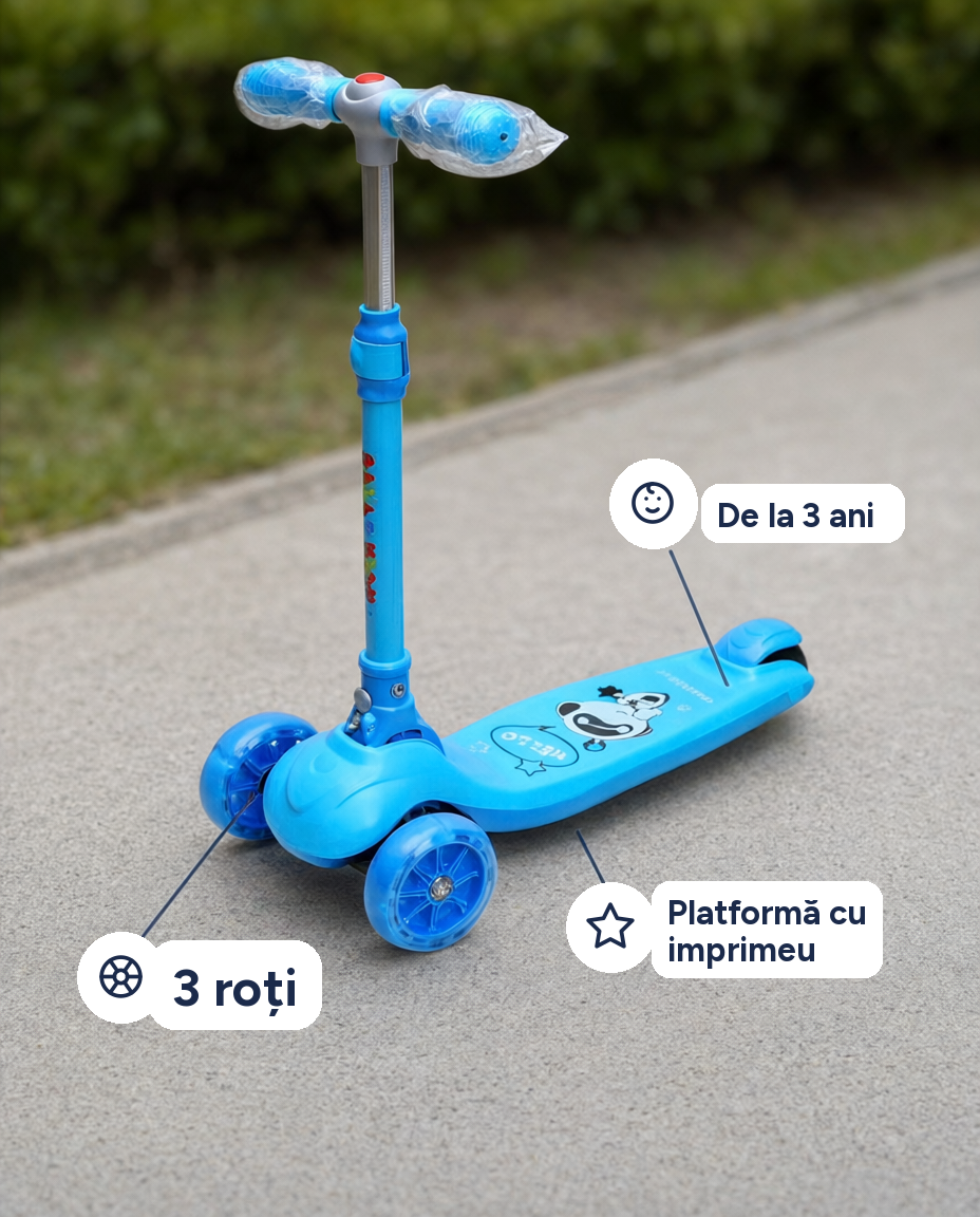 Trotinetă cu 3 roți pentru copii
