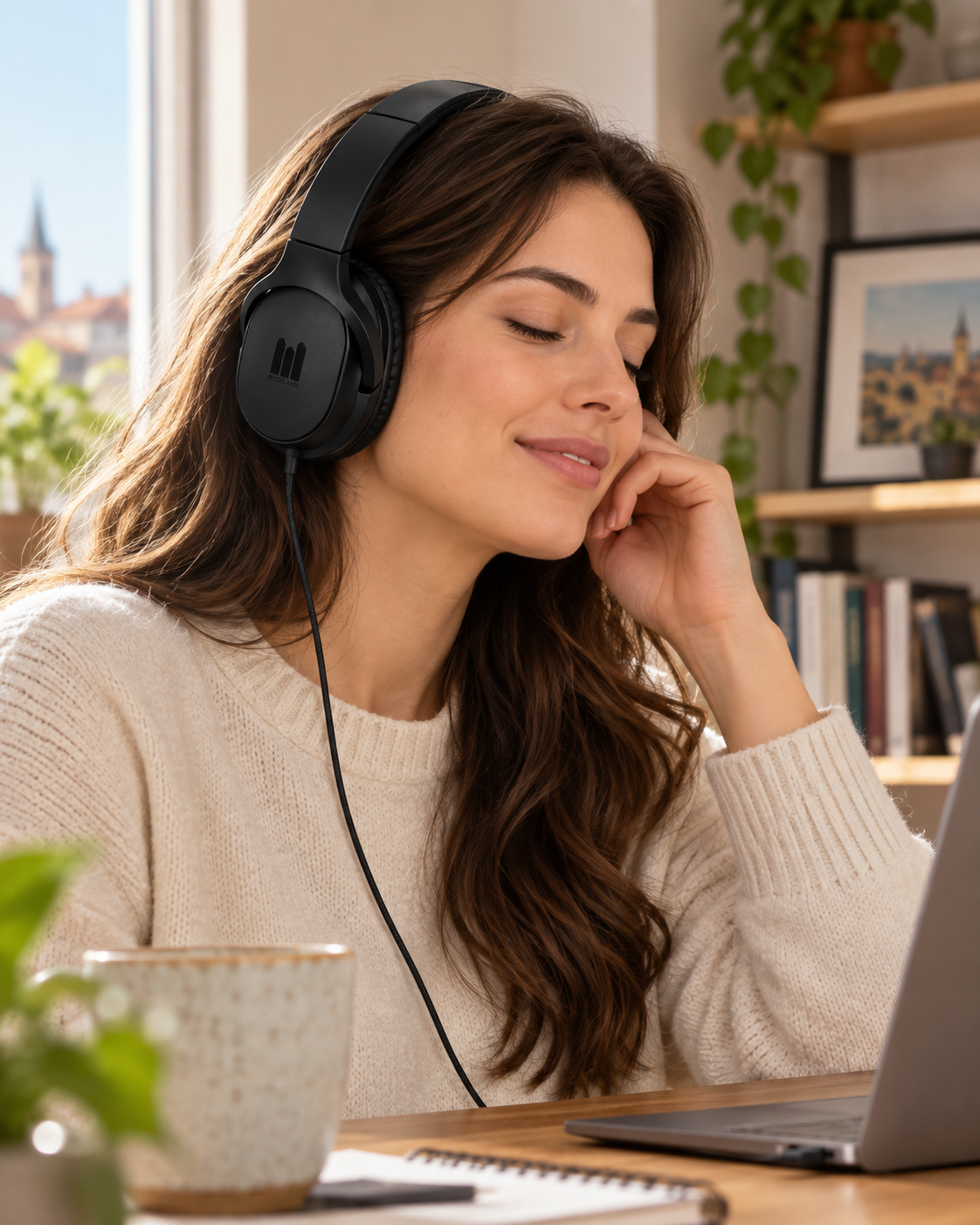 Căști pliabile RH-310 cu conector USB-C și microfon