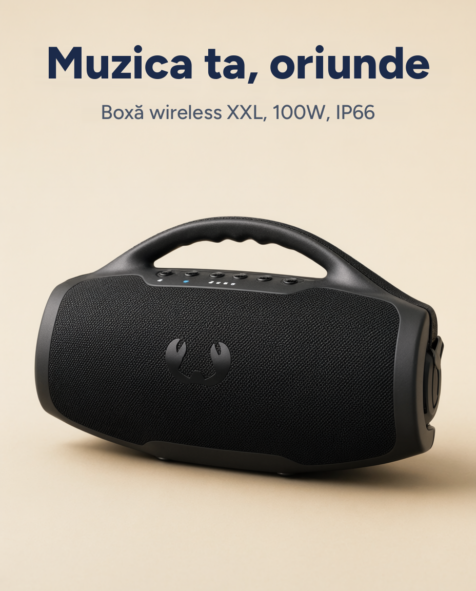 Boxă wireless Fresh 'n Rebel XXL, 100W, Bluetooth, IP66