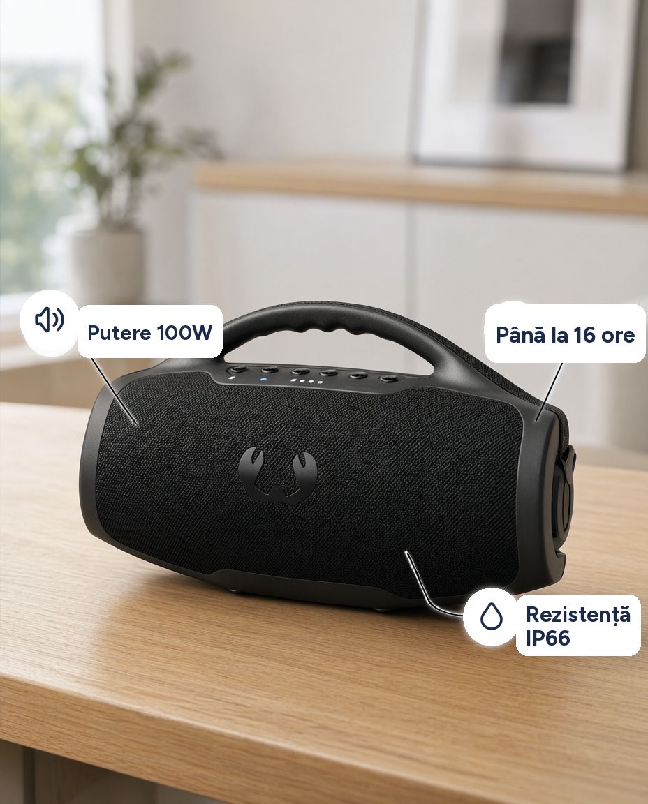 Boxă wireless Fresh 'n Rebel XXL, 100W, Bluetooth, IP66