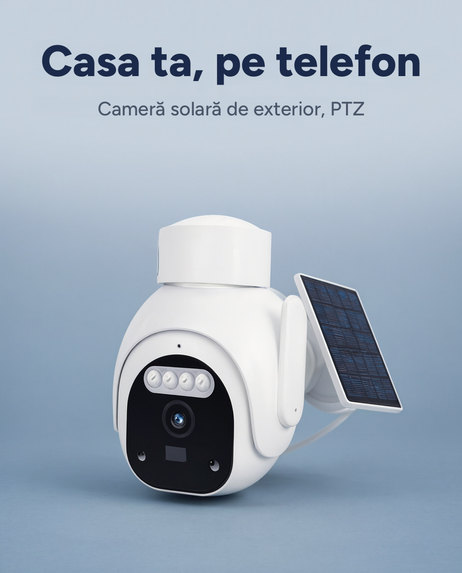 Cameră de supraveghere exterior LSC Smart Connect, solară, PTZ, 1296p