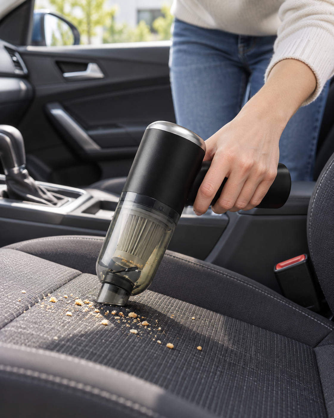 Mini aspirator fără fir pentru mașină și birou, autonomie 10 min