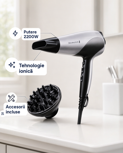 Uscător de păr Remington Ionic Dry 2200, 2200W