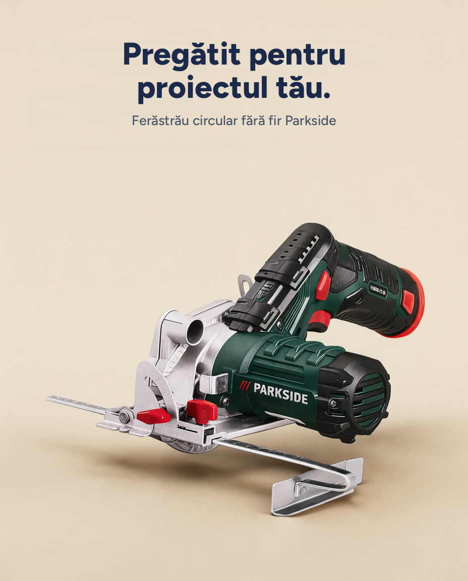 Ferăstrău circular fără fir Parkside PHKSA 12 A1, 12V