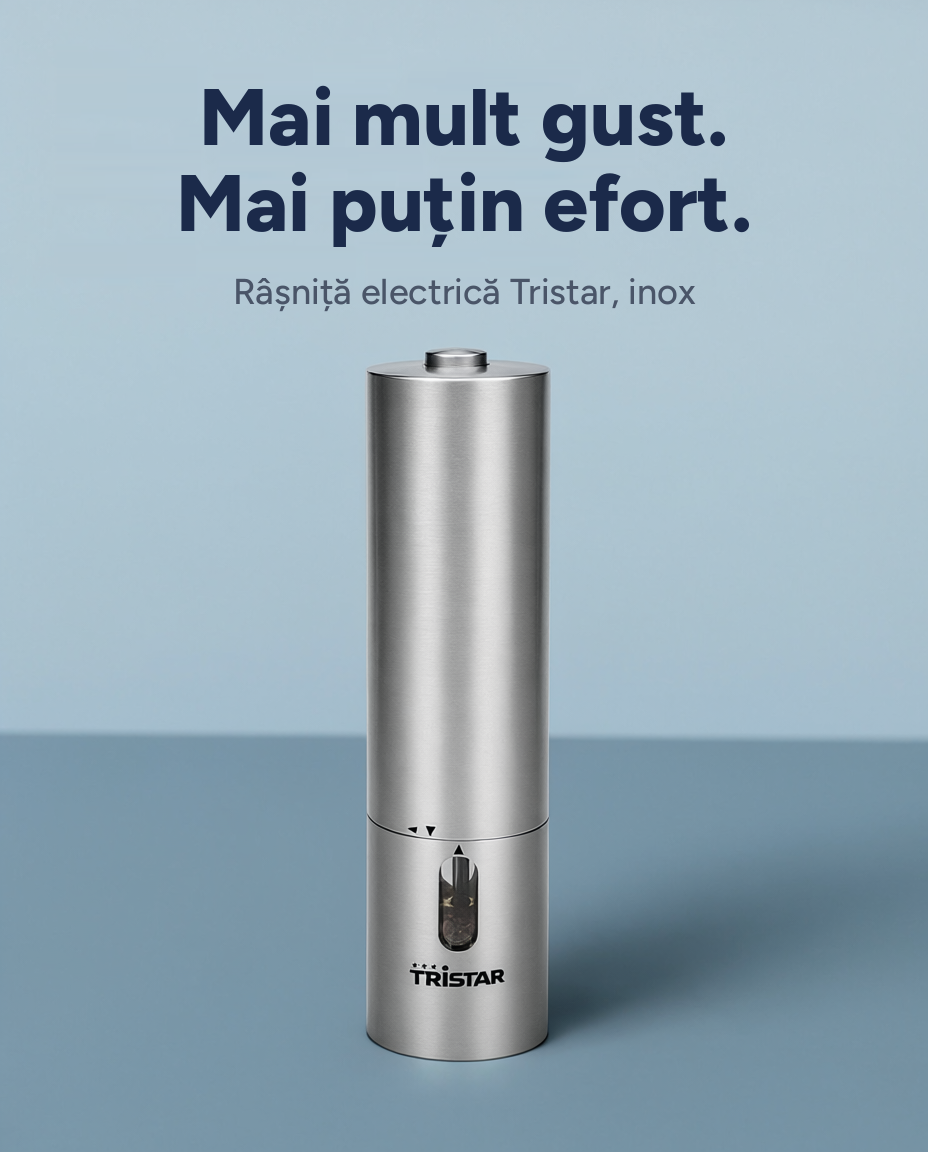 Râșniță electrică pentru condimente Tristar PD-3823, inox