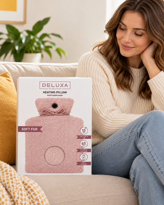 Pernă electrică Deluxa cu alimentare USB-C, blăniță moale