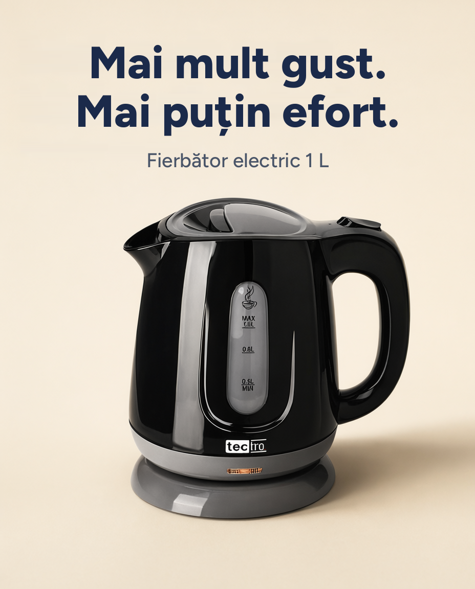 Fierbător electric 1100W, 1 L