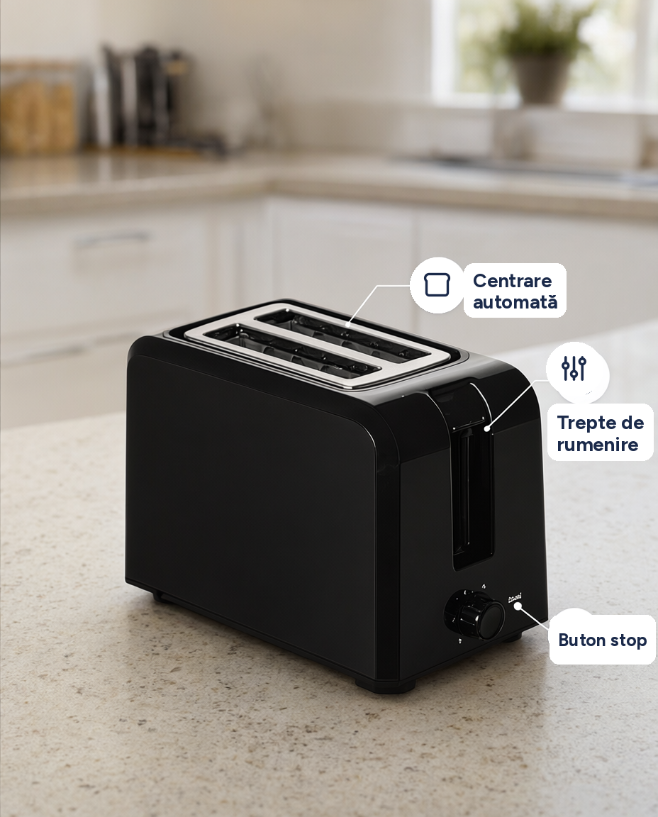 Prăjitor de pâine Tectro 750W