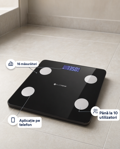 Cântar inteligent Silvergear Smart Scale, 16 măsurători, aplicație