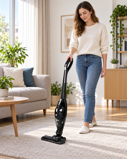 Aspirator vertical fără fir 2 în 1 Tectro, 0,8 L, 2 viteze, LED