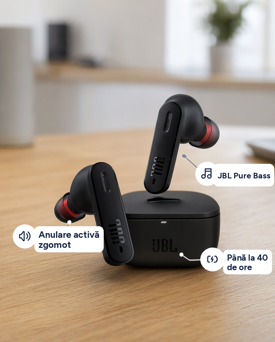 Căști wireless JBL Tune 230NC TWS cu anulare activă a zgomotului
