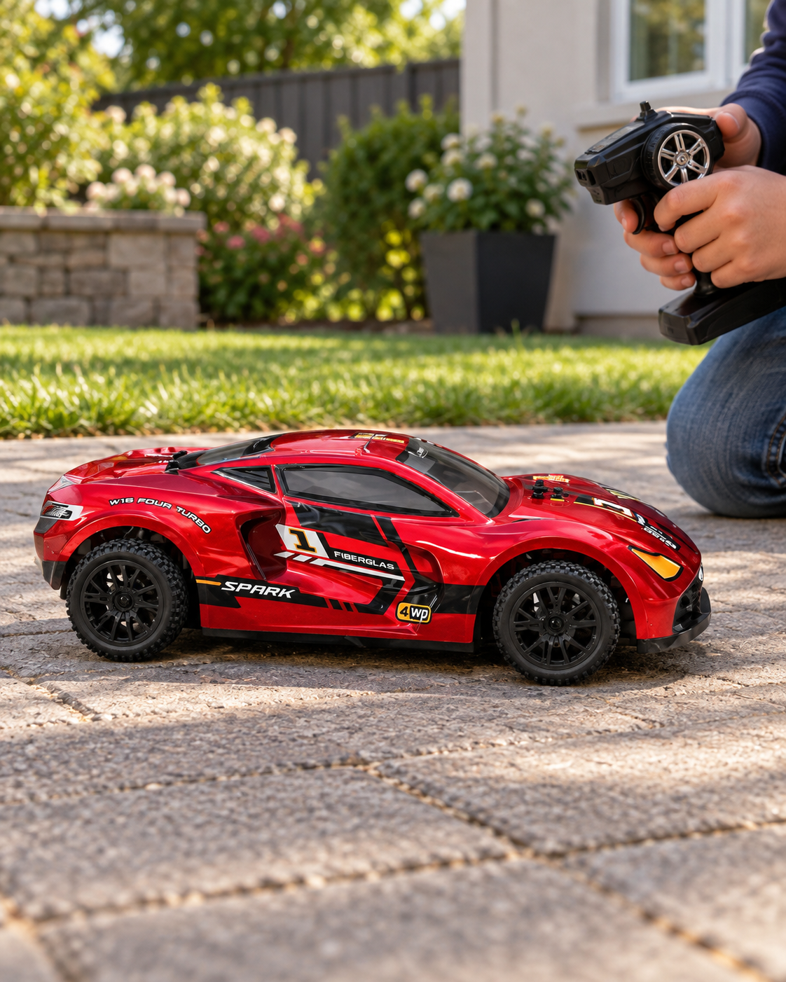 Mașină de curse cu telecomandă RC Racing Car, 2,4 GHz, 15 km/h