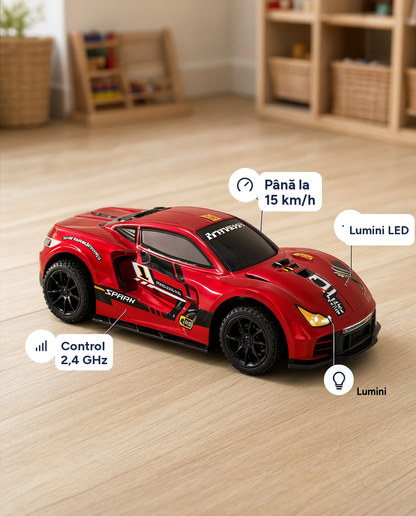 Mașină de curse cu telecomandă RC Racing Car, 2,4 GHz, 15 km/h