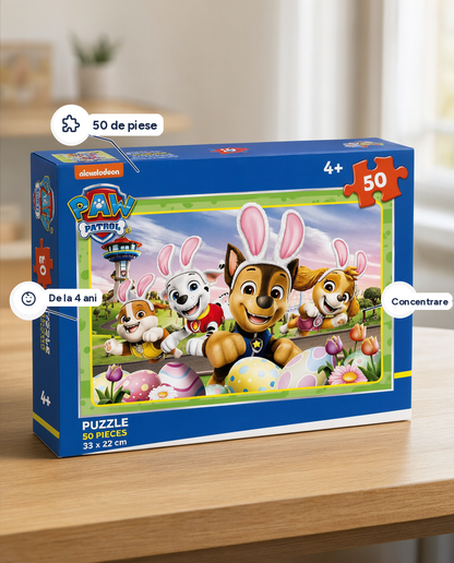 Puzzle pentru copii cu personaje de desene animate, 50 de piese