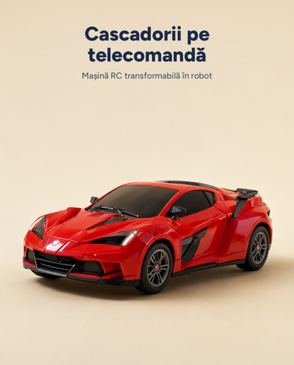 Mașină cu telecomandă transformabilă în robot, 2 în 1
