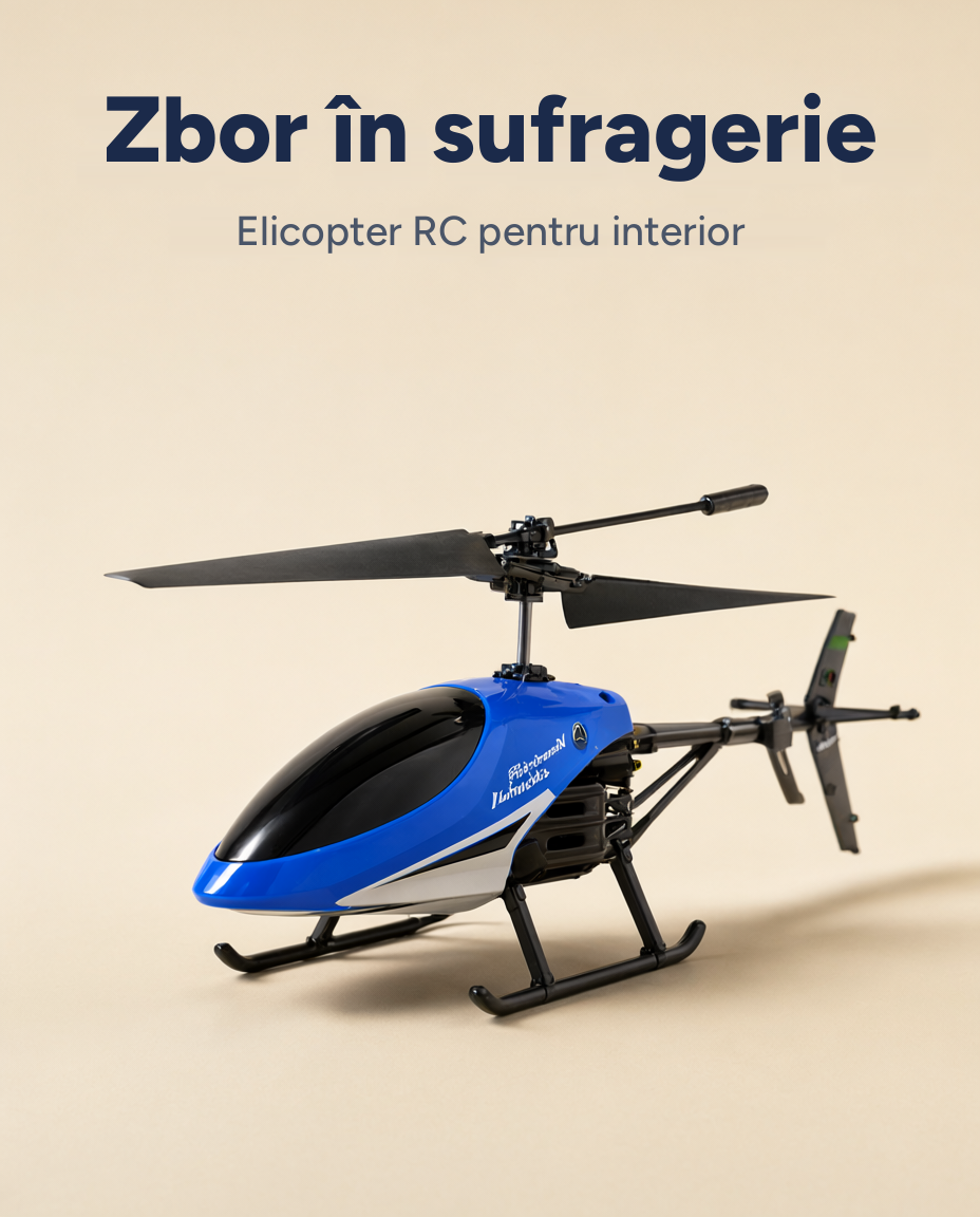 Elicopter RC cu giroscop integrat, pentru interior