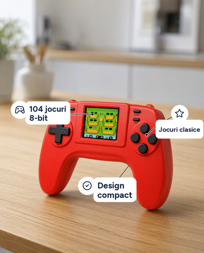 Controller retro cu 104 jocuri 8-bit încorporate