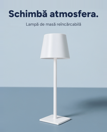 Lampă de masă reîncărcabilă, design minimalist
