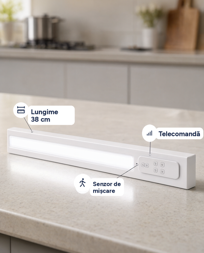 Lampă Grundig Cabinet Light cu senzor de mișcare, 300 lm, 38 cm, telecomandă