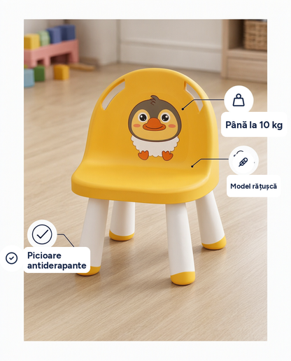 Scăunel modular pentru copii, plastic, picioare antiderapante