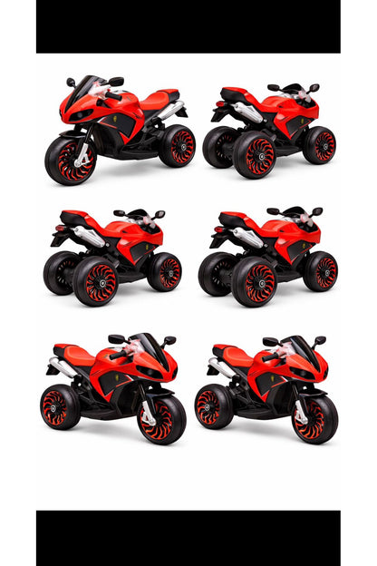 Motocicletă Electrică pentru Copii – Cu Roți Ajutătoare & Sunete