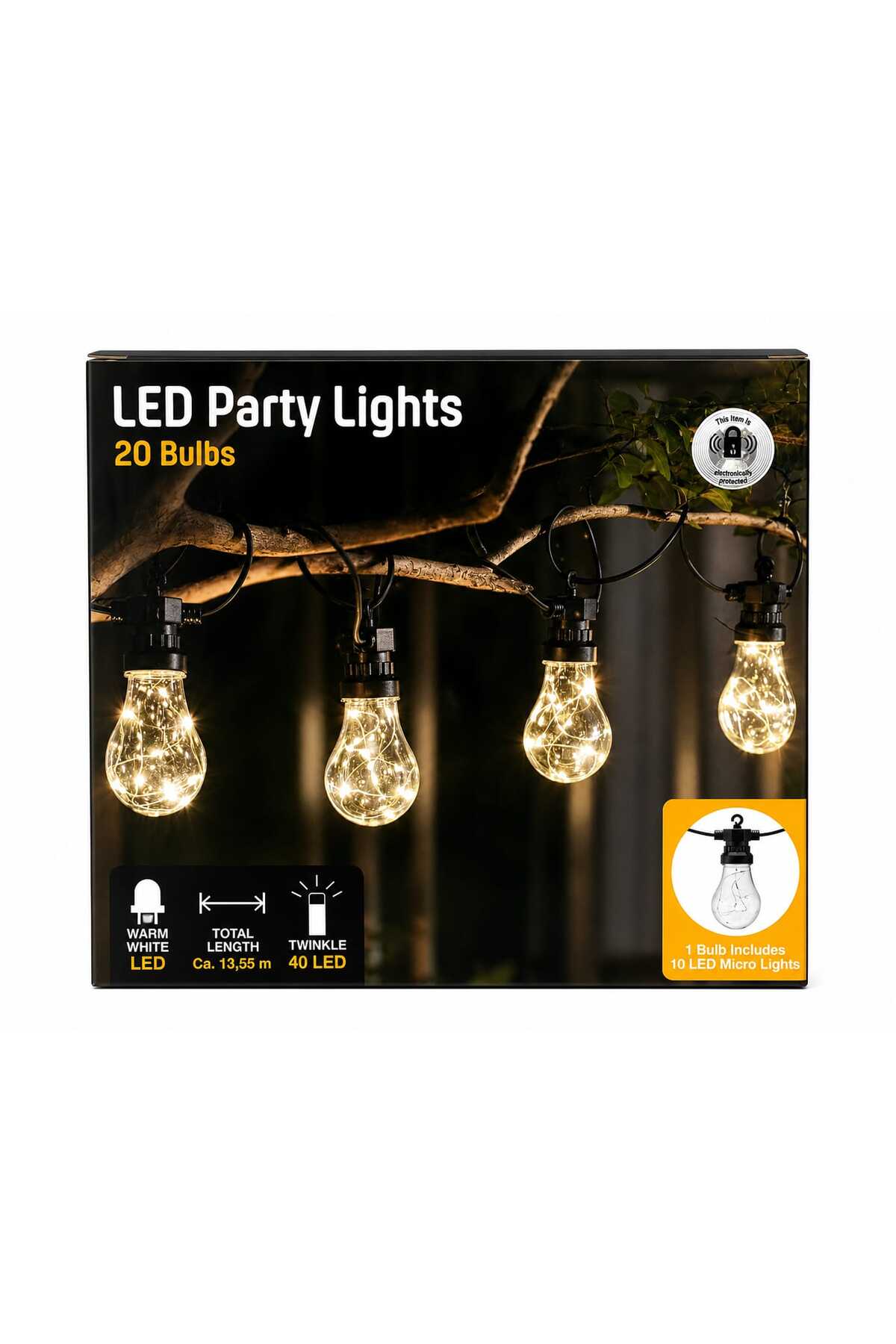 Instalație LED Party Lights (20 Becuri)