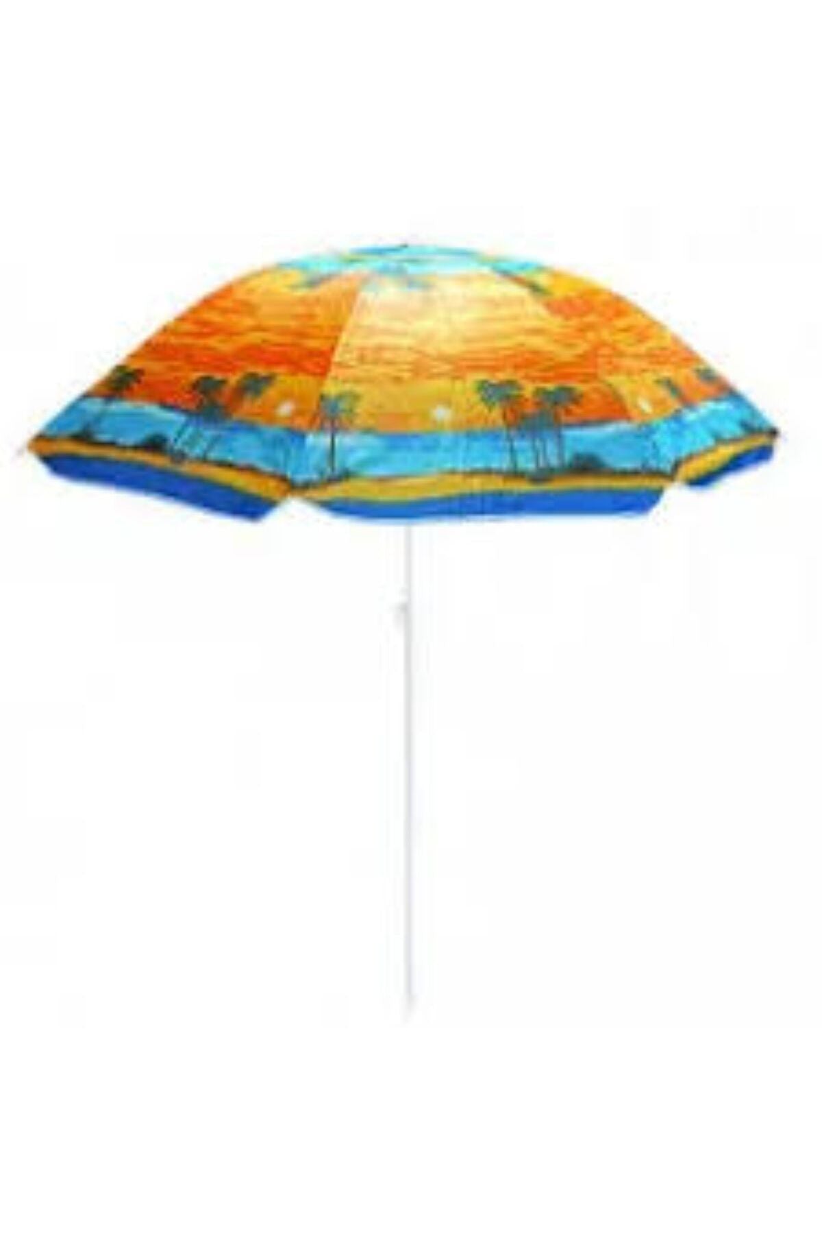 Umbrelă de Plajă și Grădină Inclinabilă, Protecție UV, Diametru 1.5