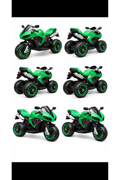 Motocicletă Electrică pentru Copii – Cu Roți Ajutătoare & Sunete
