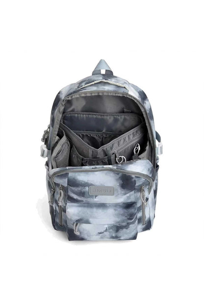 Rucsac Școală și Casual pentru Fete, Model Pastel Tie-Dye, Impermeabil, cu Compartimente