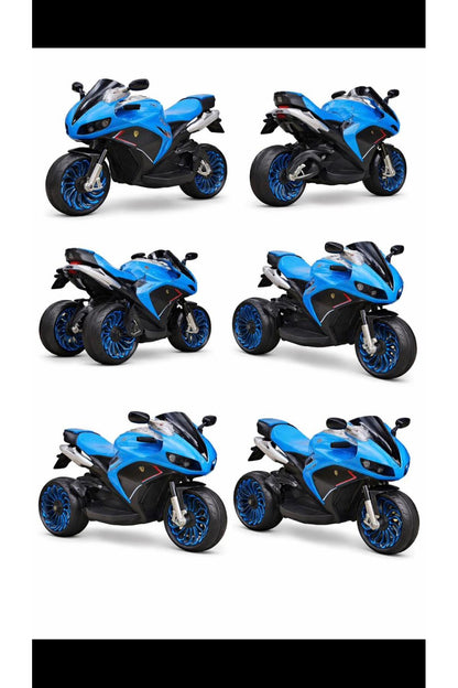 Motocicletă Electrică pentru Copii – Cu Roți Ajutătoare & Sunete