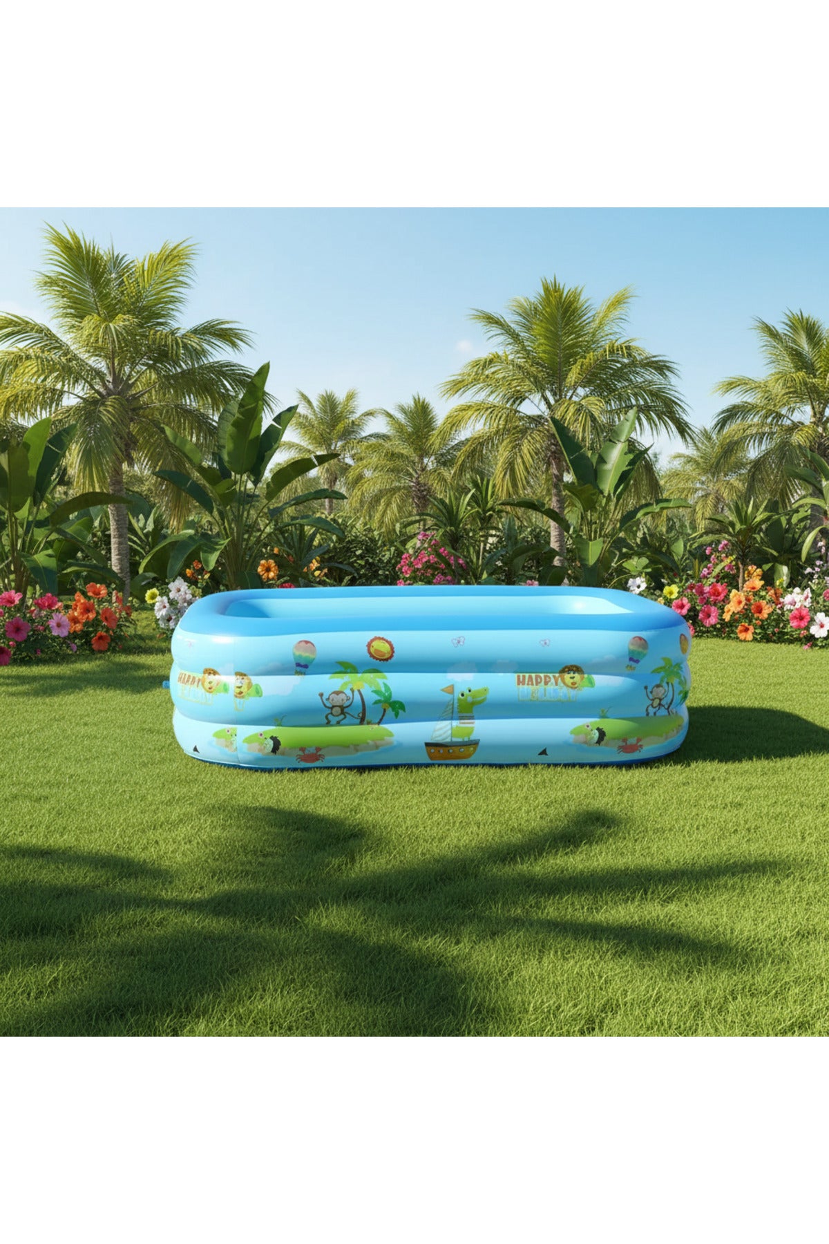 Piscină Gonflabilă de Grădină (180*140 cm) – Distracție de Vară pentru Familie