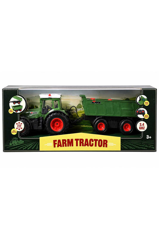 Tractor de Fermă cu Telecomandă pentru Copii