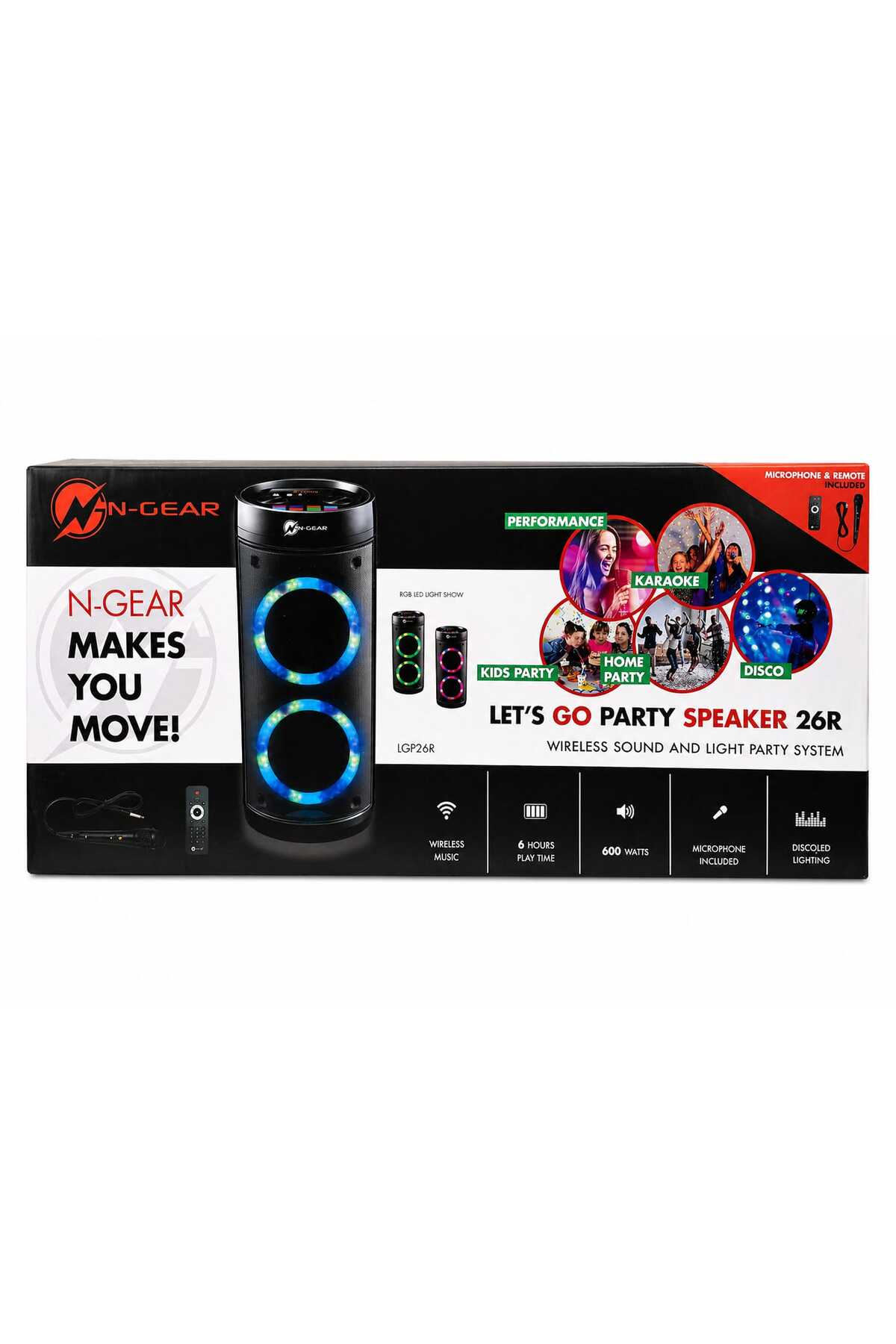 Boxă Portabilă Wireless N-Gear – Bass Puternic & Autonomie Extinsă