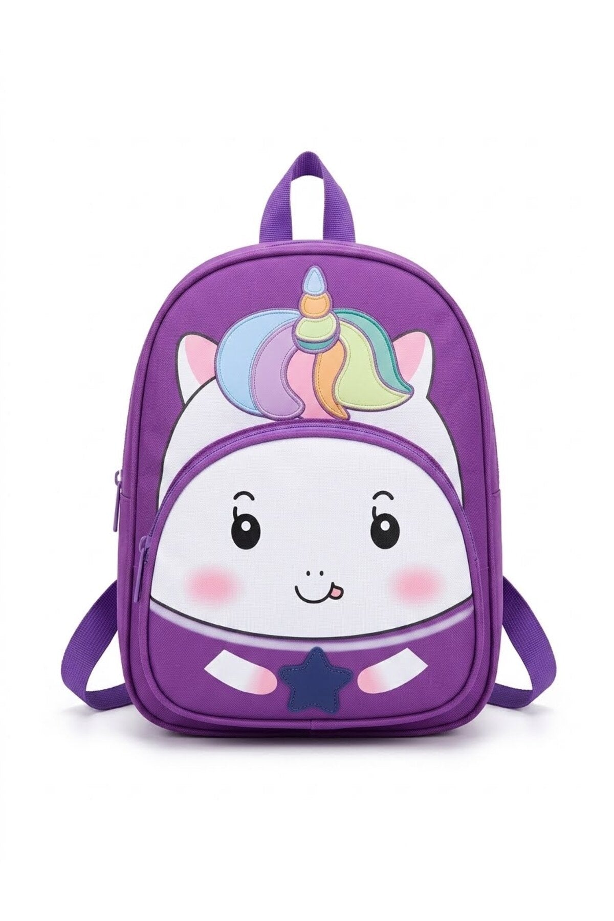 Ghiozdan Grădiniță, Model 3D Unicorn, Mov, pentru Copii Mici