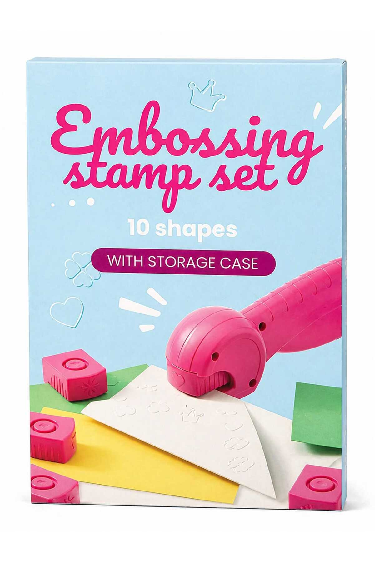 Un Set Creativ Perfect Pentru Micii Artiști! „Embossing Stamp Set” Permite Copiilor să Creeze Modele și Forme Originale cu Ușurință
