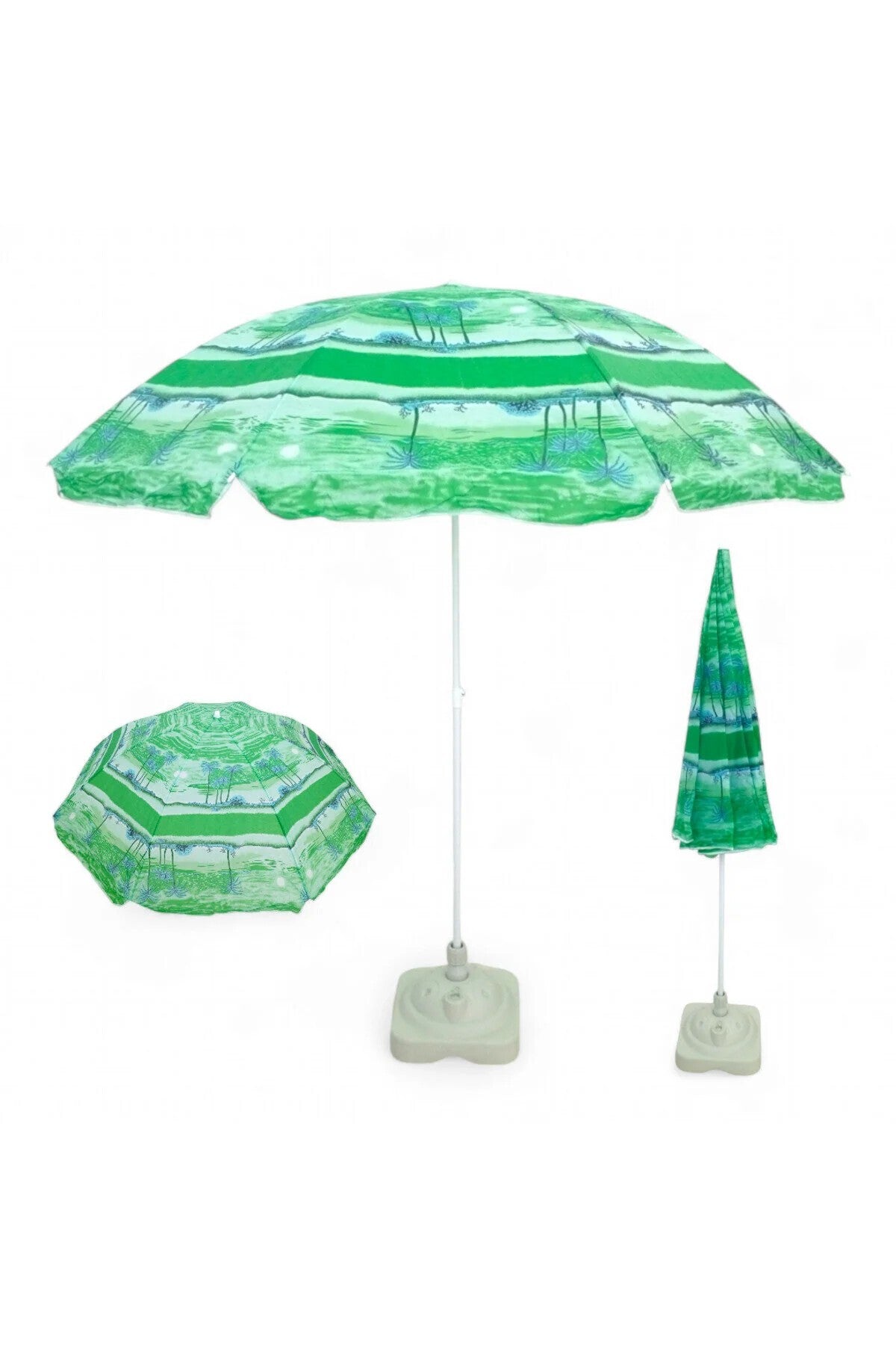Umbrelă de Plajă și Grădină Inclinabilă, Protecție UV, Diametru 1.5