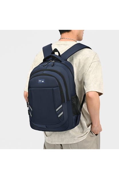 Rucsac Multifuncțional pentru Laptop 15.6", Impermeabil, cu Benzi Reflectorizante și Compartimente Multiple