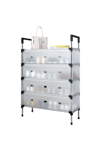 Organizator modular pentru încălțăminte XJ6207, uși transparente, 44x32x127 cm
