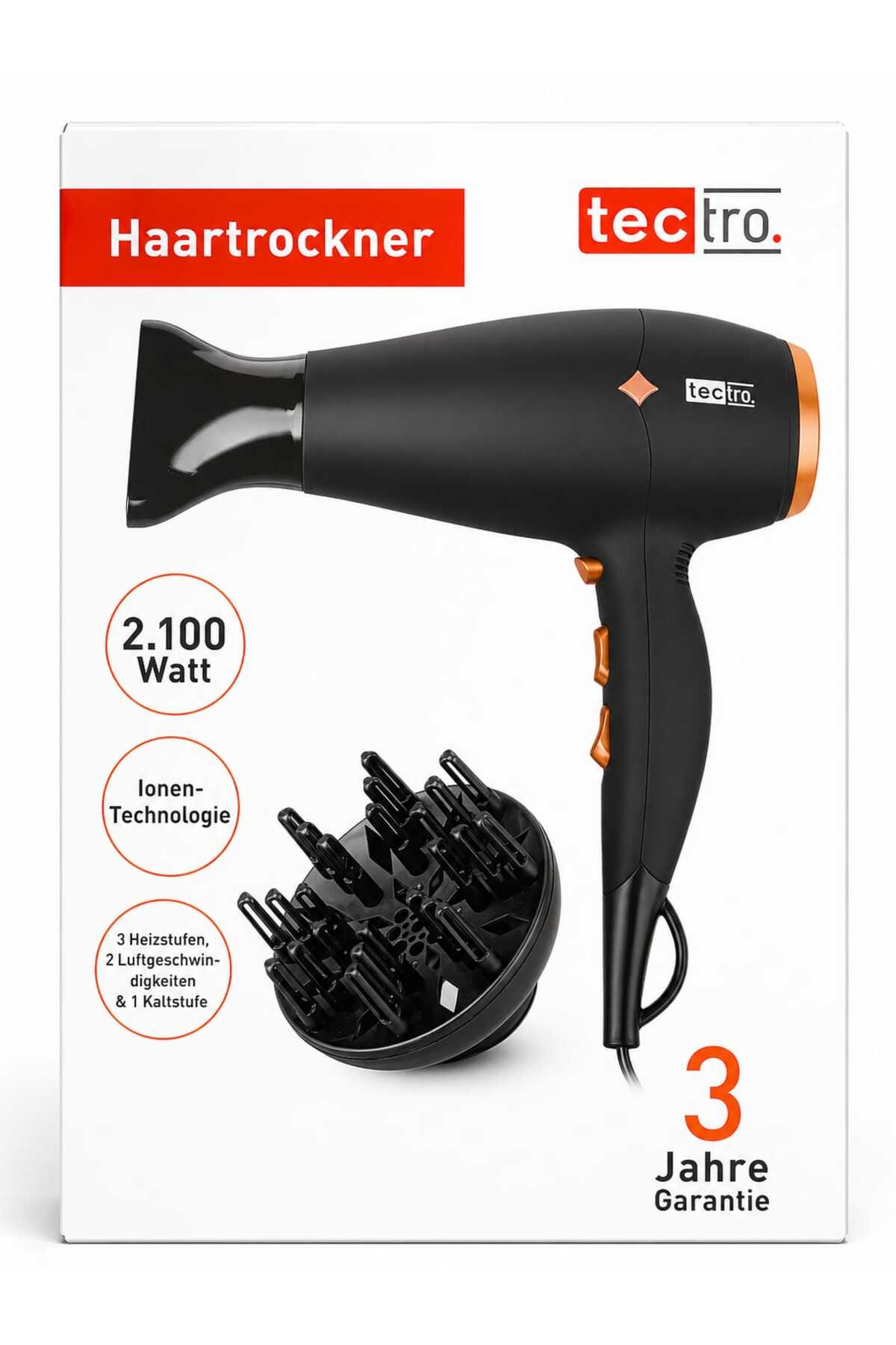 Uscător de Păr Ionic 2100W – Protecție Anti-Electrizare & Uscare Rapidă