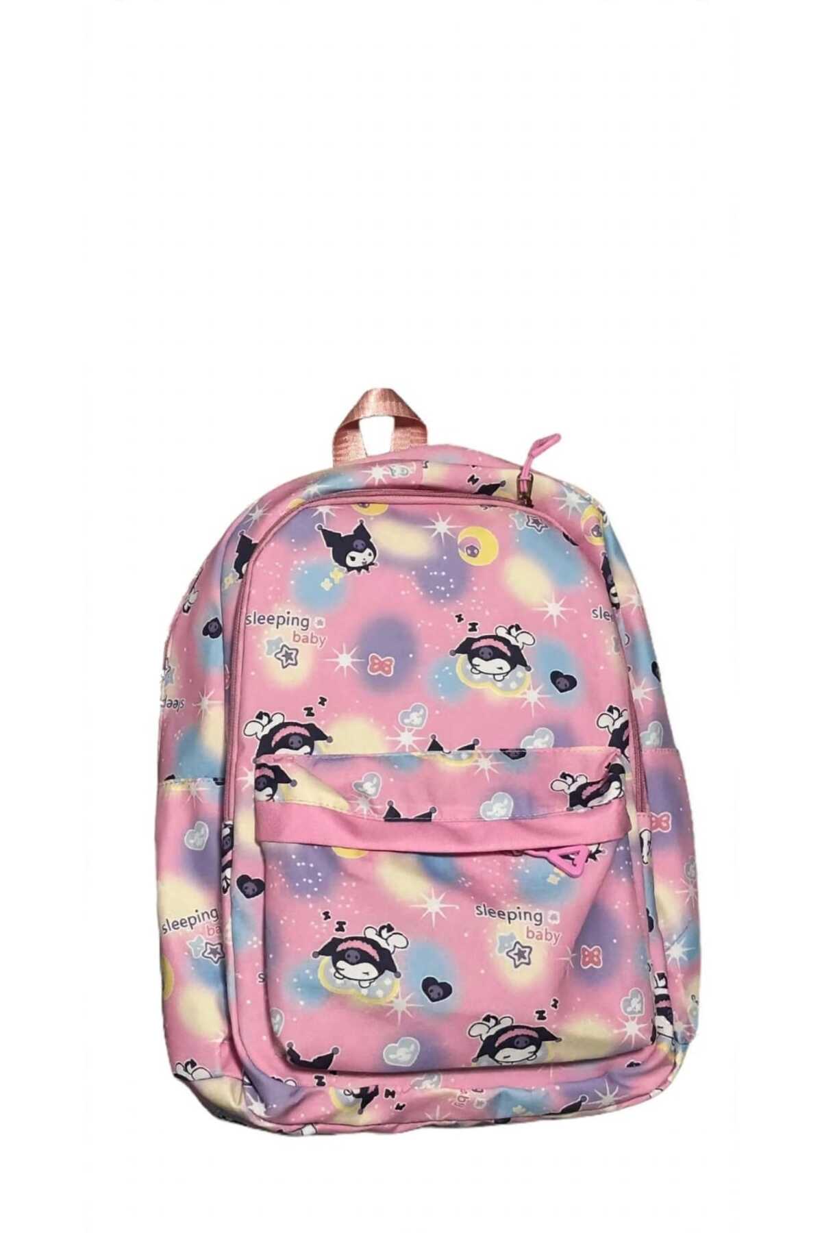 Ghiozdan Ortopedic Kuromi, Model Galaxy Pastel Tie-Dye, Impermeabil, Capacitate Mare, pentru Fete