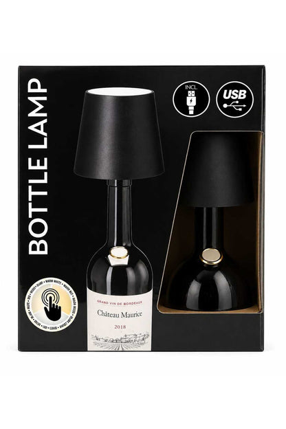 Lampă de Masă Modernă Tip Bottle Lamp, cu Design Elegant Inspirat Din Sticlă de Vin