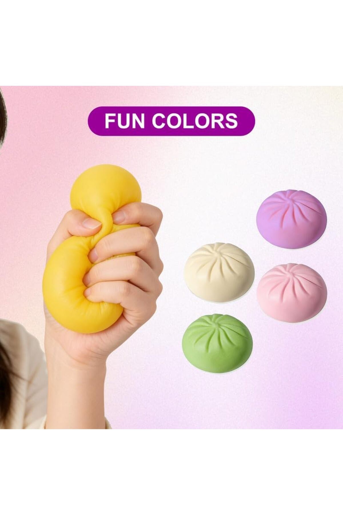 Jucărie Antistres Squishy Gălușcă Kawaii – Gel Senzorial cu Lumini