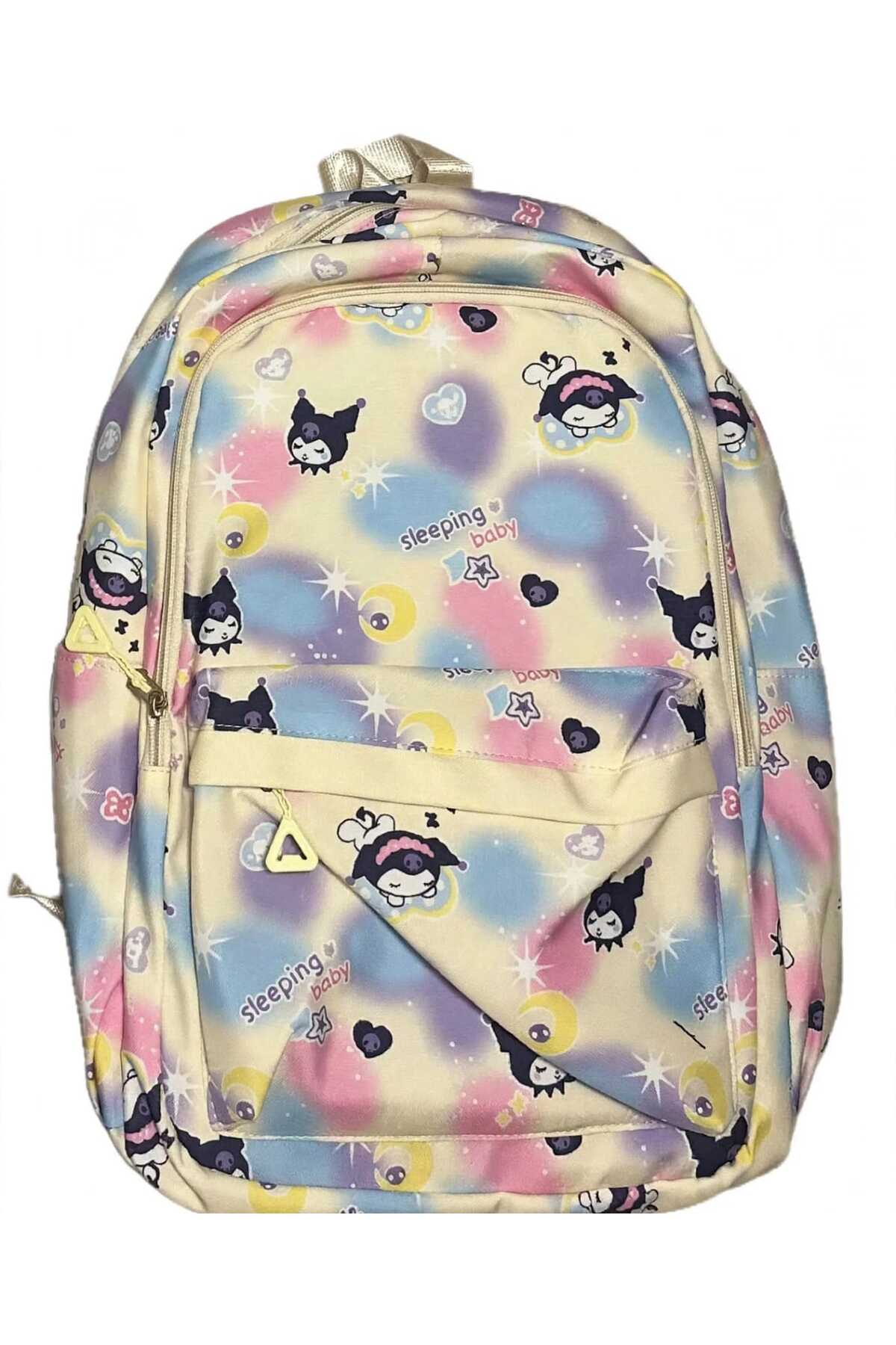 Ghiozdan Ortopedic Kuromi, Model Galaxy Pastel Tie-Dye, Impermeabil, Capacitate Mare, pentru Fete