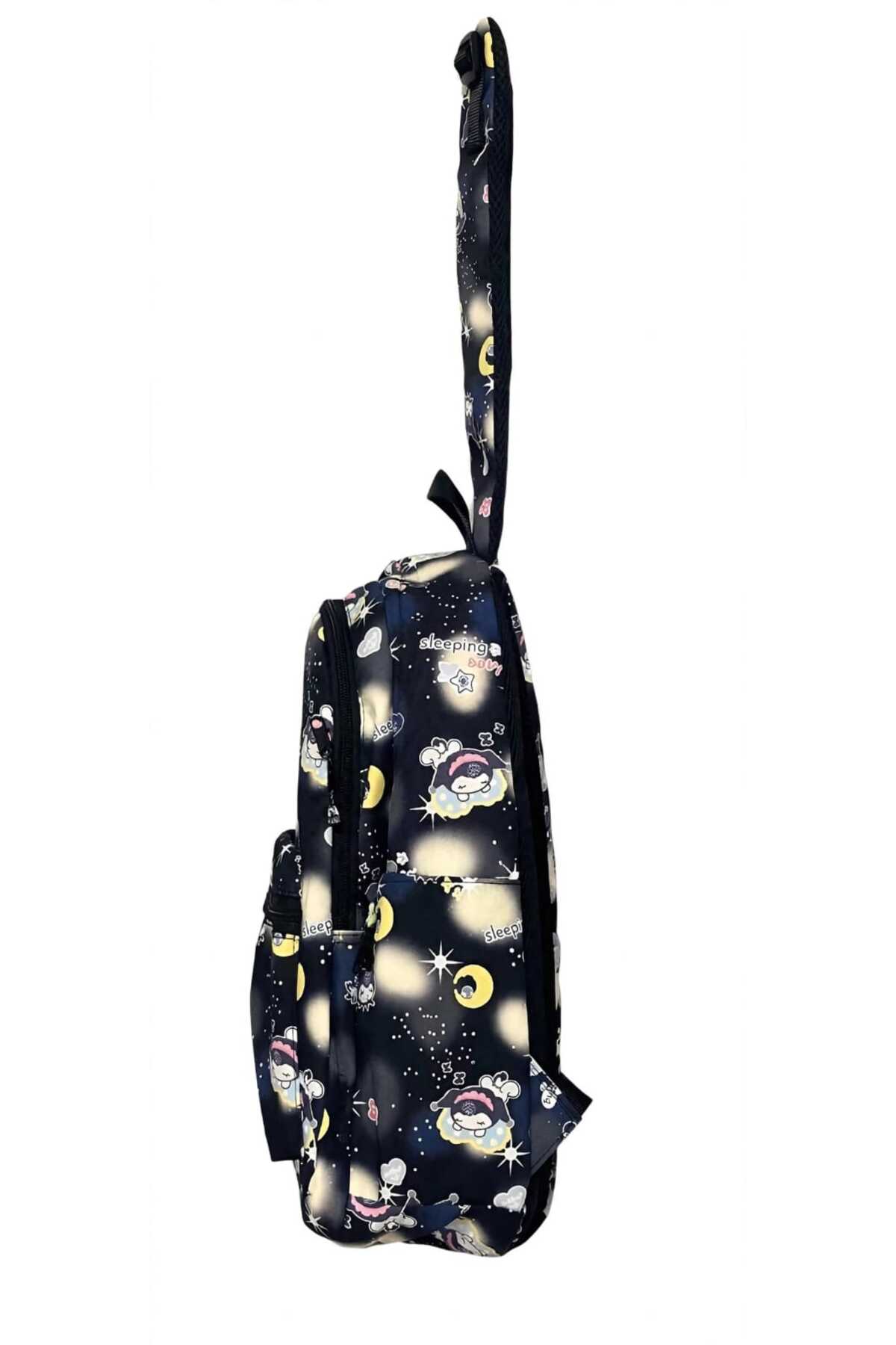 Rucsac Școală și Casual pentru Fete, Model Pastel Tie-Dye, Impermeabil, cu Compartimente
